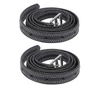 Baxnore Equestrian Stirrup Strap Thickened Cowhide Elastic Belt Durable Bridle Strap for Horse Riding Gear 2pcs