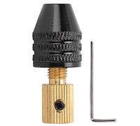 Baxnore Fast Change Mini Drill Chuck Adapter, 2.3 mm Screw Driver 0.5 3.2 mm Drill Bit Converter, Aluminum Alloy Keyless Chuck for Hand Electric Drills