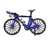 Baxnore Finger Mountain Bike Alloy Mini Model Unique Lifelike Design Teaching Prop Home Desk Workplace Office Decoration Gifts for Bike Enthusiasts (Blue)