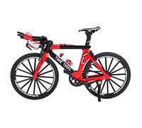 Baxnore Finger Mountain Bike Alloy Mini Model Unique Lifelike Design Teaching Prop Home Desk Workplace Office Decoration Gifts for Bike Enthusiasts (Red)