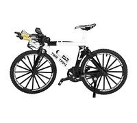 Baxnore Finger Mountain Bike Alloy Mini Model Unique Lifelike Design Teaching Prop Home Desk Workplace Office Decoration Gifts for Bike Enthusiasts (White)