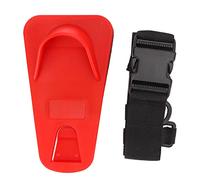 Baxnore Fishing Belly Top Belt Fishing Rod Holder Waist Belt with Back Foam Support Lightweight Durable ABS EVA Material for Freshwater Saltwater Fishing Accessories Red