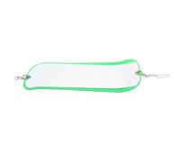 Baxnore Fishing Flasher Luminous Double Sided Swivel Diving Board ABS Underwater Trolling Flasher for Saltwater and Freshwater Fishing 28cm 11 Inch (Transparent Green)