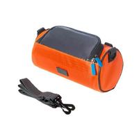 Baxnore Front Bag Oxford Cloth Bike Handlebar Bag Shock Absorbing Touch Screen Window Large Capacity Storage for Cycling Commuting Outdoor Riding Black 260g (Orange)