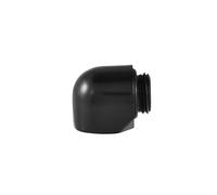 Baxnore G1/4 90 Degree Fitting Adapter 2 Pack Brass High Flow Water Cooling Fitting for PC Water Cooling System Black Male Female Dual Thread (Internal and External Threads)