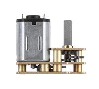 Baxnore Gear Motor 1024 N20 DC6V 100RPM Micro Speed Reduction Metal Motor Stable Durable for Robot Office Automation Stainless Steel Brass Red Copper