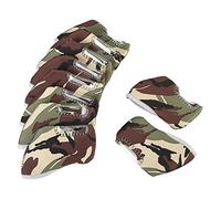 Baxnore Golf Irons Headcover Set 10 Pack Premium Neoprene Protective Covers with Clear Number Window for Golf Club Protection in 8 Stylish Colors Black Yellow Red Green Rose Red Ro (Camouflage)