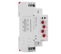 Baxnore GRT8 S1 Mini Asymmetric Cycle Timer ON OFF Repeat Cycle Time Relay AC DIN Rail Mount 35mm Wide Delay 0.1s to 100 Days for Industrial Automation