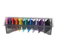 Baxnore Guide Comb Set Professional Hair Clipper Attachments Durable Polymer Trimmer Combs for Home Salon Barbers Stylists 10 Color Coded Sizes 1 5mm to 25mm High Temperature