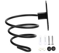 Baxnore Hair Dryer Holder Wall Mounted, No Drill Bathroom Organizer, Watertight Blower Hanging Rack for Salon Home Hairdryer Stand
