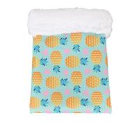 Baxnore Hamster Sleeping Bag Soft Warm Cozy Hideout Nest Pouch for Small Animals Golden Bear Guinea Pig Oxford Cloth Flannel Fruit Pattern Cage Decoration (L)