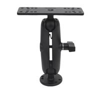 Baxnore Heavy Duty Fish Finder Mount C Type 1.5 Inch Ball Head Long Arm Marine Electronics Mount Replacement for Kit T Bolt for Boat Fishing Kayak (15cm / 5.9in Aluminum Alloy Rod)