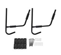 Baxnore Heavy Duty Kayak Wall Mount Storage Rack Black Iron Universal Kayak Holder for Garage Shed Boat Storage Organizer Durable Wall Rack Easy Install Kayak Storage Solution