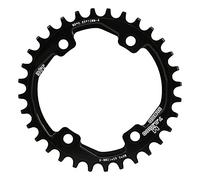 Baxnore High Performance Aluminium Alloy Bike Chainring Positive Negative Tooth Disc for M8000 M9000 Bicycle CNC Machined Lightweight Durable 32T 34T 36T Options Black 4mm Thicknes (36t)