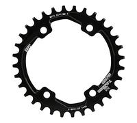 Baxnore High Performance Aluminium Alloy Bike Chainring Positive Negative Tooth Disc for M8000 M9000 Bicycle CNC Machined Lightweight Durable 32T 34T 36T Options Black 4mm Thicknes (32t)