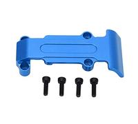 Baxnore High Performance Aluminum Alloy RC Rear Skid Plate Upgrade Part Durable Replacement Accessory for E Revo Slash4WD Summit 1/16 Scale RC Cars (Blue)