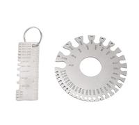 Baxnore High Precision Wire Sheet Thickness Measurement Tool Dual Sided Welding Inspection Gauge for Metal Woodworking Hardware Spring Steel 2 Piece Set