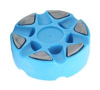 Baxnore Hockey Puck Roller Hockey Puck Street Hockey Puck Dense Texture Glossy Flat Easy Sliding Plastic Training Hockey Puck for Daily Skating Training and Competition (Light Blue)