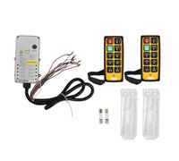 Baxnore Industrial Remote Controller Double Handle Oil for Electric Hoist Crane Conveyor CNC Coal Mining Machinery and Concrete Pump Equipment (DC24V)