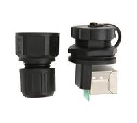 Baxnore Industrial RJ45 Connector, IP67 Rated 8 Pin Coupler, Tool Less Field Assembly for Harsh Ambient, -40°C to 85°C Temperature Range