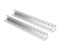 Baxnore Industrial Robot Aluminum Beam L Shaped 14 Hole High Precision 3103 0014 0120 Rust Proof Lightweight Durable Construction for Robotics Engineering DIY Projects 12x12x120mm