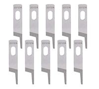 Baxnore Industrial Sewing Machine Upper Knife 10Pcs Replacement Kit Steel Blades Smooth Cutting Edge Easy Installation for Jack 787 788 Overlock Serger and Other Industrial Machine