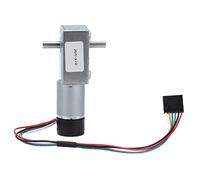 Baxnore JGY 370 Gear Motor With Encoder 24V High Torque Adjustable Speed Biaxial 14mm Output Shaft Industrial Drive Motor for Home Appliances Office Equipment (66RPM)
