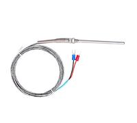 Baxnore K Type Thermocouple Temperature Sensor Probe Stainless Steel Fast Response Wide Range 0 to 600℃ for Industrial HVAC Food Processing WRNT187 (Red and black line style 3m)