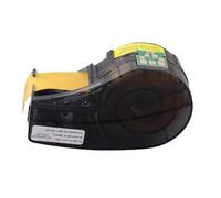 Baxnore Label Tape Compatible with BMP21 BMP21 Plus BMP21 LAB M210 M210 LAB M211 Label Printers 0.75 Inch 14 Ft Durable Cable Labels Easy Peel Backing Black On White for Wire and C