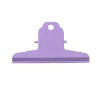 Baxnore Large Bulldog Clips, Heavy Duty Binder Clips Metal, Strong Springs Paper Clamps, Hangable Hinge Clip for Documents, Crafts, Office - Up to 200 Sheets, 100mm/4 Inch, Purple (1 Piece)