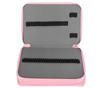 Baxnore Large Pencil Case, 220 Slots Colored Pen Organizer Bag, 4 Layer Zipper Pen Holder, Large Capacity Pencil Holder, Pen Pouch Bag for Adults (Foundation Rose)