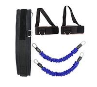 Baxnore Latex Basketball Bouncing Trainer Equipment Professional Elastic Leg Muscle Strength Pull Rope Training Fitness Body Shaper for Home Gym Workout Postpartum Recovery Green (Blue)