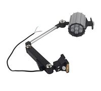 Baxnore LED Long Arm Adjustable Multipurpose Worklight 7W 24V High Brightness Durable Plastic Metal Silver Black 6000K White Light IP44 for Lathe CNC Milling Machine