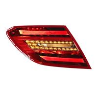 Baxnore LED Taillight Super Bright Plug and Play Replacement Tail Lamp Assembly with Red Running Brake Light Amber Turn Signal White Reverse Light for C Class W204 Facelift 2011 to (Left A2049060603