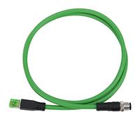 Baxnore M12-4A1-D-P/RJ45-1M 4 Pin Patch Cord, Plastic Communication Cable, Low Insertion Loss Networking Cable for Industrial Ethernet Applications IP67 Water Proof