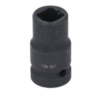 Baxnore M20 1/2 in Square Tap Socket, CRMO Black Oxide Coated, Spring Loaded Detent Ball Lock, Wear Resist for Electric Wrench, Impact Driver, Pneumatic Tools