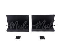 Baxnore Mail Countertop Holder Elegant Metal Desk Organizer with Anti Slip Base for Letters Envelopes Business Cards Office Home Decor Premium Iron 2 Pack 5.9x2.2x3.7 Inches