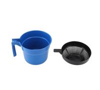 Baxnore Milk Filter Cup 500ml High Visibility Anomaly Detection Splash Proof Durable Plastic Cow Milking Filter Cup for Dairy Farmers and Homesteaders