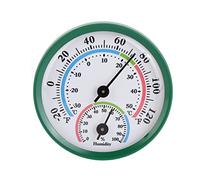 Baxnore Mini Indoor Thermometer Hygrometer Analog Pointer Type Temperature Humidity Meter Gauge Easy to Read Portable No Battery Required for Home Office Greenhouse Warehouse (TH103B Green Shell