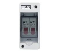 Baxnore Miniature Circuit Breaker 2 Pole Leakage Protection Distribution Box 400V Flame Retardant Plastic for Home Industrial Electrical Safety Overload Short Circuit Protection