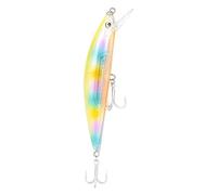 Baxnore Minnow Fishing Lures Realistic 3D Eyes Fish Scale Design Lifelike Swimming Action Hook for Bass Saltwater Fishing Plastic Bait 56g