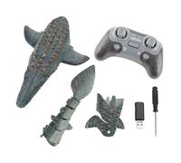 Baxnore Mosasaurus RC Boat Remote Control Dinosaur with 2.4Ghz Long Distance Control Rechargeable Battery Strong Power High Simulation Design for Adults Pool Lake Play