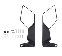 Baxnore Motorcycle Wind Wing Side Rearview Mirrors Aluminium Alloy Adjustable 360 Degree Rotating Rear View Mirrors Replacement for Z650 Z900 Z1000 H2