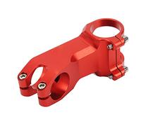 Baxnore Mountain Bike Stem High Hardness 25 Degrees Aluminum Alloy Cutout Design Red Bike Stem for DIY Modification Upgrade Bike Universal Fit Lightweight Durable CNC Machined Hand (70mm)