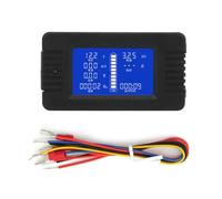 Baxnore Multifunctional Battery Meter PZEM015 Voltage Current Power Capacity Impedance Tester 0 200V 0 300A LCD Display for Automotive Marine Solar Battery System High Strength She