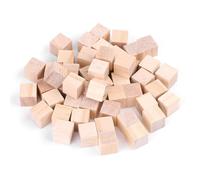 Baxnore Natural Square Wooden Craft Blocks DIY Wood Cubes for Toys Home Decor Art Projects 10mm 20mm 25mm Size Options Non Smooth Surface Wood (25mm (10 Pieces))