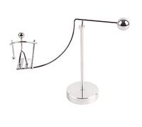 Baxnore Newtons Cradle Pendulum Metal Balance Balls Physics Science Educational Desk for Adults Office Home Decoration Surfing Skiing Little Man Style Stress Relief Gift (Little Prince of Skiing)