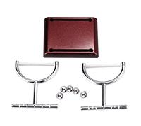 Baxnore Newtons Cradle Steel Balance Balls Physics Science Pendulum Desk Educational Gadget Demonstrates Momentum Conservation for Office Decor Gift Sliver 9.2x7.5x9cm
