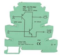 Baxnore NPN PNP Signal Converter PLC Sensor IO Level Conversion Module 200mA 15KHZ Frequency for Industrial Automation 6.2mm Ultra Slim DIN Rail