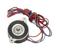 Baxnore Pancake Stepper Motor 1.8° Step Angle 2 Phase 36mm DIA with 10 Tooth Gear High Torsion Quiet Motor for Orbitor V1.5 V2.0 Extruder Aluminum Alloy Brass 17mm Height 78cm Cabl